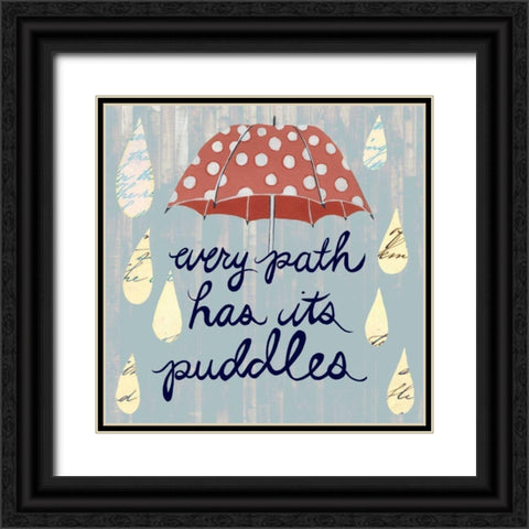 Rainy Day II Black Ornate Wood Framed Art Print with Double Matting by Popp, Grace