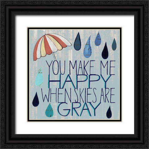 Rainy Day III Black Ornate Wood Framed Art Print with Double Matting by Popp, Grace