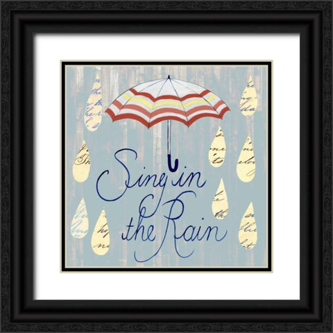 Rainy Day IV Black Ornate Wood Framed Art Print with Double Matting by Popp, Grace