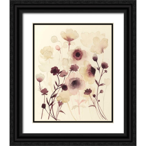 Anemone Haze I Black Ornate Wood Framed Art Print with Double Matting by Popp, Grace