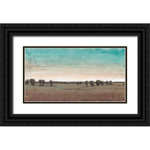 Rural Retreat II Black Ornate Wood Framed Art Print with Double Matting by OToole, Tim