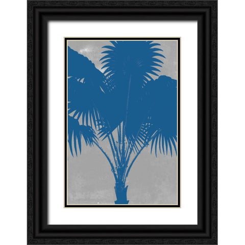 Chromatic Palms VI Black Ornate Wood Framed Art Print with Double Matting by Goldberger, Jennifer