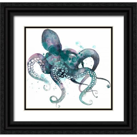 Tentacles I Black Ornate Wood Framed Art Print with Double Matting by Popp, Grace