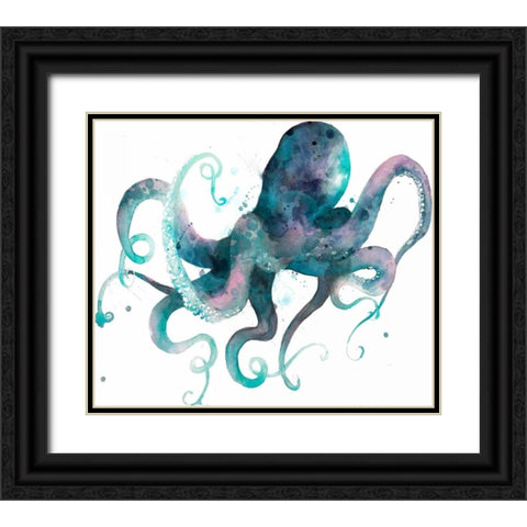 Tentacles II Black Ornate Wood Framed Art Print with Double Matting by Popp, Grace