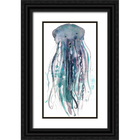 Tentacles III Black Ornate Wood Framed Art Print with Double Matting by Popp, Grace