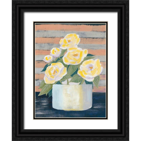 Wednesday Blooms II Black Ornate Wood Framed Art Print with Double Matting by Popp, Grace