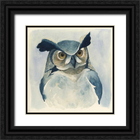 Midnight Aves I Black Ornate Wood Framed Art Print with Double Matting by Popp, Grace