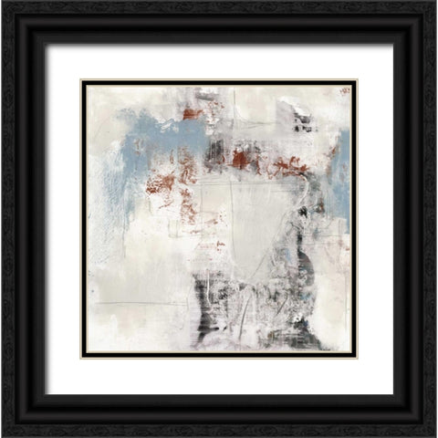 White Wash I Black Ornate Wood Framed Art Print with Double Matting by Goldberger, Jennifer