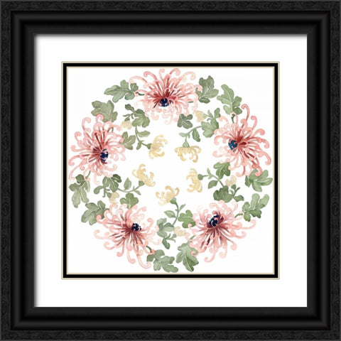 Watercolor Motif II Black Ornate Wood Framed Art Print with Double Matting by Popp, Grace