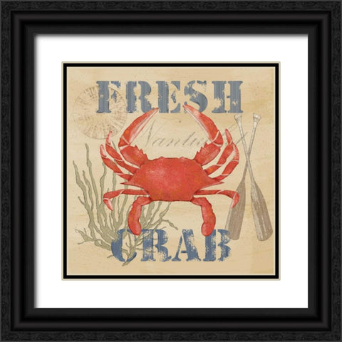 Wild Caught Crab Black Ornate Wood Framed Art Print with Double Matting by Reynolds, Jade