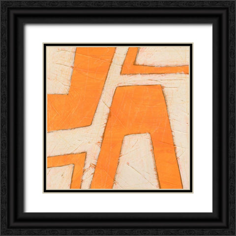 Spectrum Hieroglyph II Black Ornate Wood Framed Art Print with Double Matting by Vess, June Erica