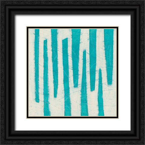 Spectrum Hieroglyph VII Black Ornate Wood Framed Art Print with Double Matting by Vess, June Erica