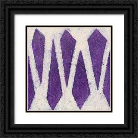 Spectrum Hieroglyph IX Black Ornate Wood Framed Art Print with Double Matting by Vess, June Erica