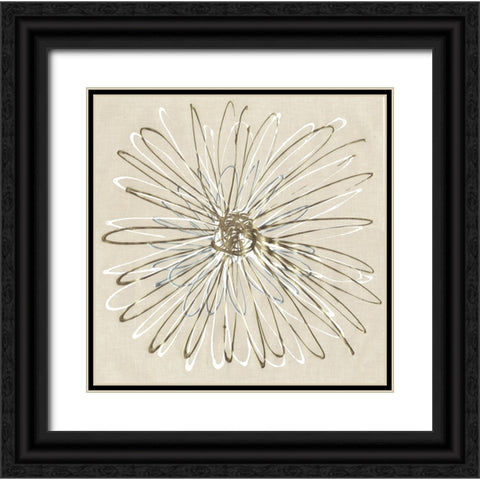 Atomic Flower I Black Ornate Wood Framed Art Print with Double Matting by Stramel, Renee W.