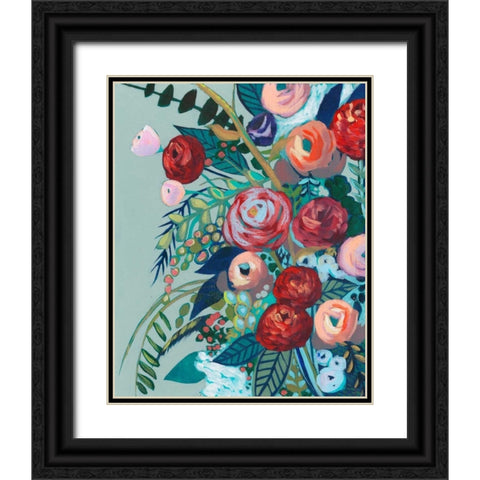 Lyrical Array II Black Ornate Wood Framed Art Print with Double Matting by Popp, Grace
