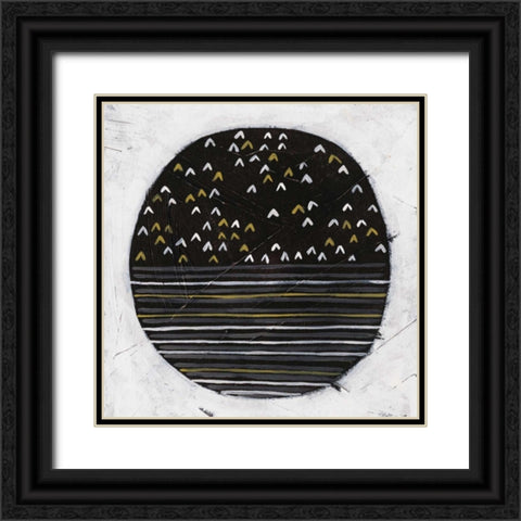 Algorithm VI Black Ornate Wood Framed Art Print with Double Matting by Vess, June Erica