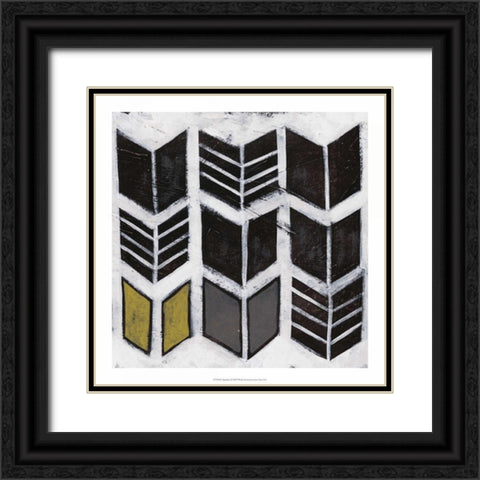 Algorithm X Black Ornate Wood Framed Art Print with Double Matting by Vess, June Erica