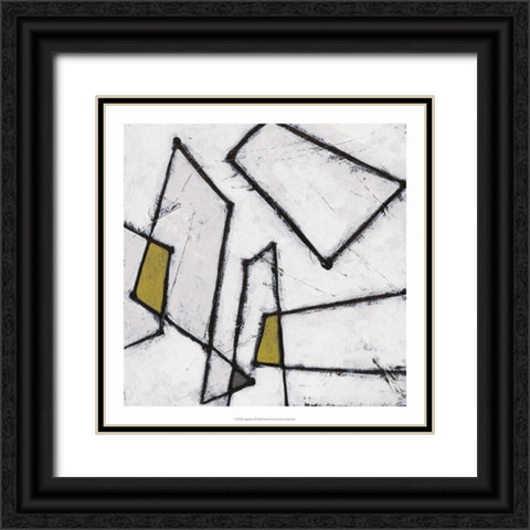 Algorithm XII Black Ornate Wood Framed Art Print with Double Matting by Vess, June Erica