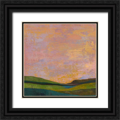 Vivid Layered Landscape II Black Ornate Wood Framed Art Print with Double Matting by Altug, Mehmet