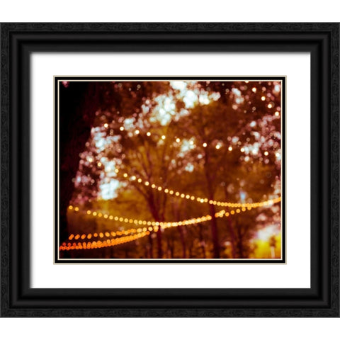 Summer Trees I Black Ornate Wood Framed Art Print with Double Matting by Quintero, Sonja