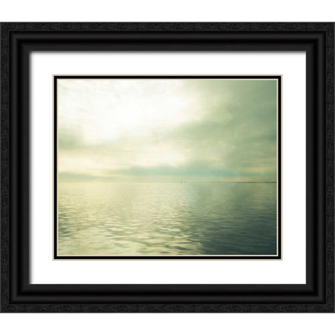 Calm Waters II Black Ornate Wood Framed Art Print with Double Matting by Quintero, Sonja