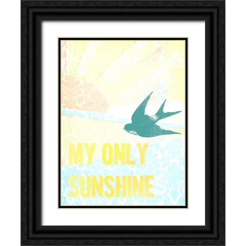 My Only Sunshine II Black Ornate Wood Framed Art Print with Double Matting by Studio W