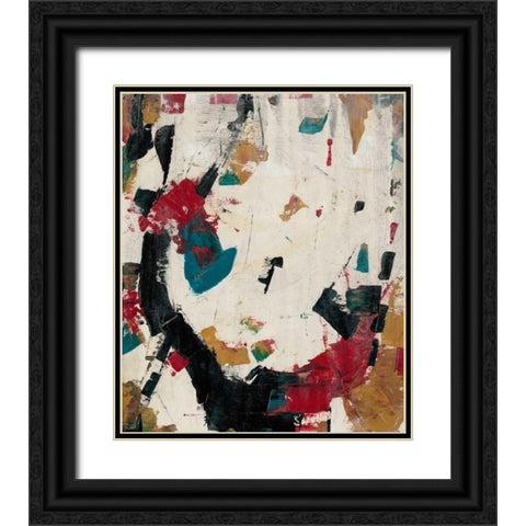 Puzzle II Black Ornate Wood Framed Art Print with Double Matting by OToole, Tim