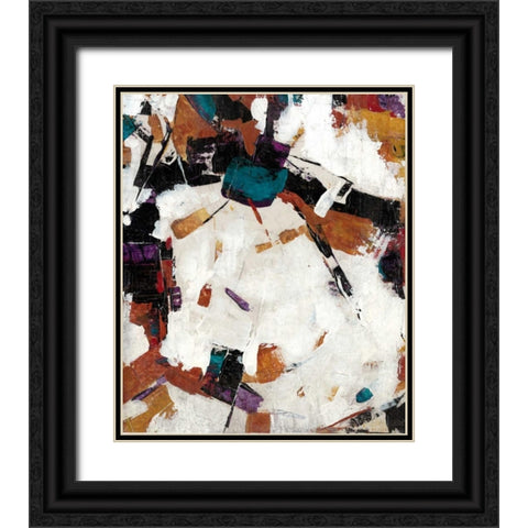 Puzzle III Black Ornate Wood Framed Art Print with Double Matting by OToole, Tim