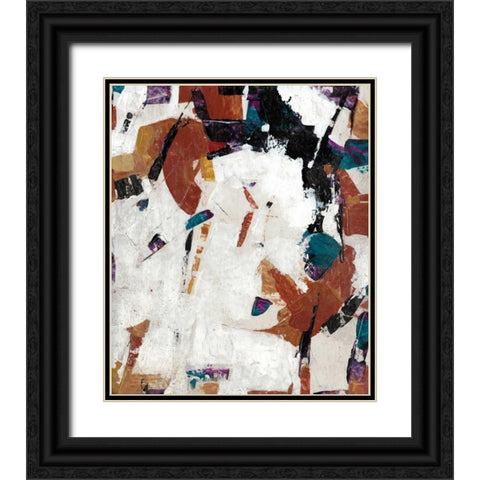 Puzzle IV Black Ornate Wood Framed Art Print with Double Matting by OToole, Tim