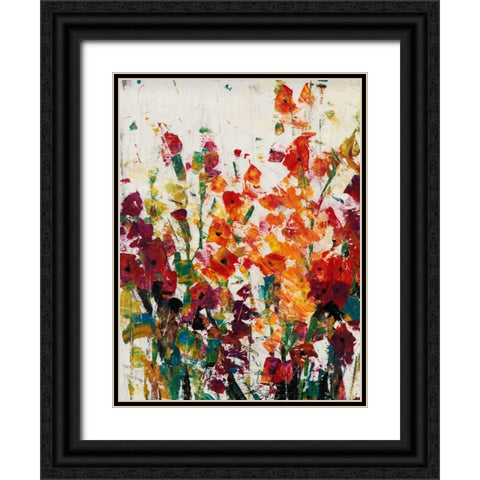 Wildflowers Blooming II Black Ornate Wood Framed Art Print with Double Matting by OToole, Tim