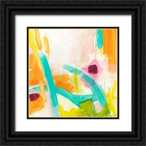 Tangerine Dream I Black Ornate Wood Framed Art Print with Double Matting by Vess, June Erica