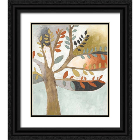 Arbor Whimsy II Black Ornate Wood Framed Art Print with Double Matting by Vess, June Erica