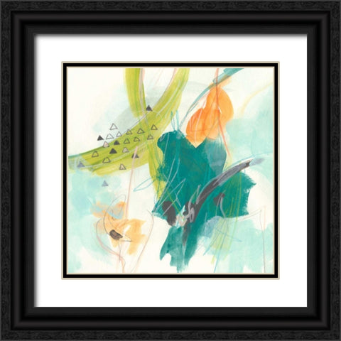 Skipping Stones I Black Ornate Wood Framed Art Print with Double Matting by Vess, June Erica