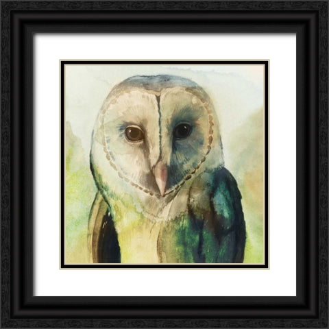 Harlequin Hibou I Black Ornate Wood Framed Art Print with Double Matting by Popp, Grace