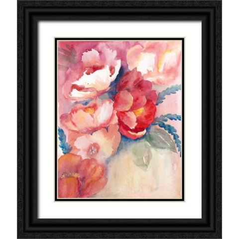 Cerise Tide I Black Ornate Wood Framed Art Print with Double Matting by Popp, Grace