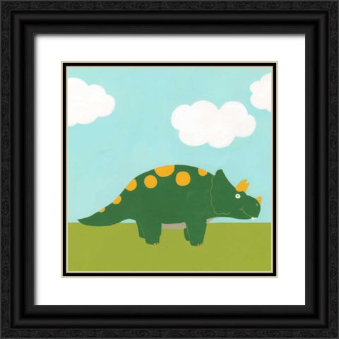 Playtime Dino IV Black Ornate Wood Framed Art Print with Double Matting by Vess, June Erica
