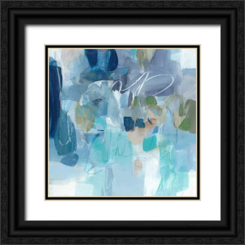 Snowy Kisses Black Ornate Wood Framed Art Print with Double Matting by Long, Christina