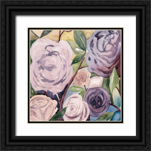 Lumiere Rosier IV Black Ornate Wood Framed Art Print with Double Matting by Popp, Grace