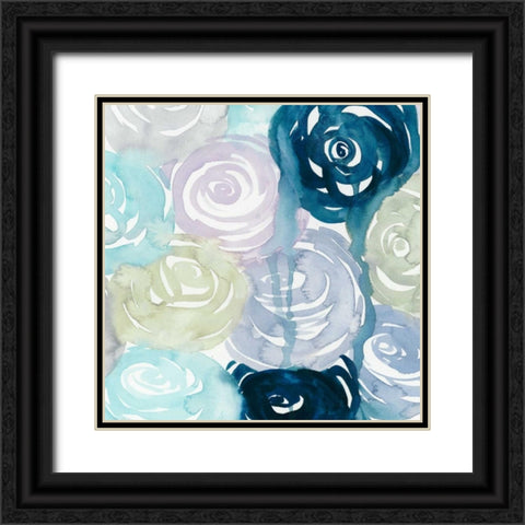 Watercolor Crush II Black Ornate Wood Framed Art Print with Double Matting by Popp, Grace