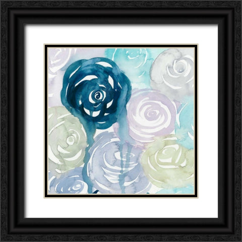 Watercolor Crush III Black Ornate Wood Framed Art Print with Double Matting by Popp, Grace