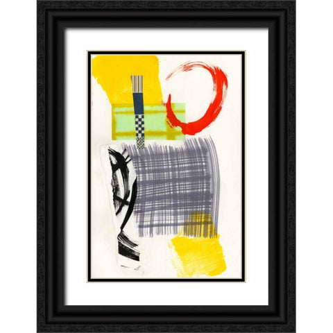 Haiku I Black Ornate Wood Framed Art Print with Double Matting by Fuchs, Jodi