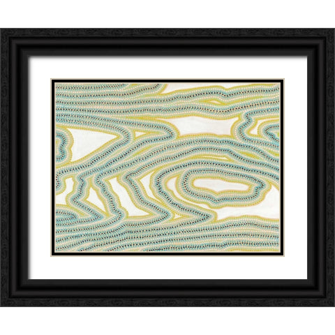 River Trail Black Ornate Wood Framed Art Print with Double Matting by Galapon, Nikki