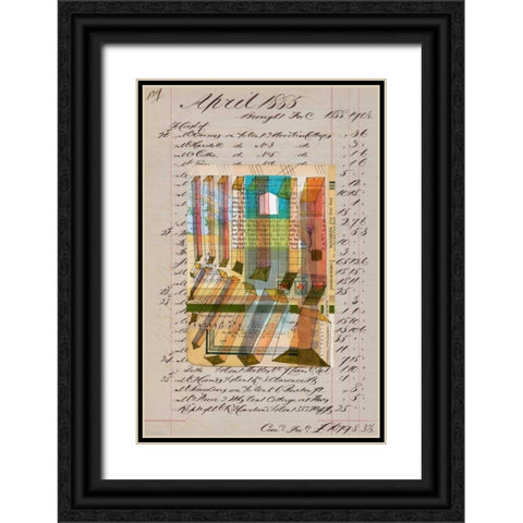 Journal Sketches XIII Black Ornate Wood Framed Art Print with Double Matting by Galapon, Nikki