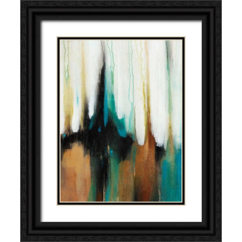 Falling Colors II Black Ornate Wood Framed Art Print with Double Matting by OToole, Tim