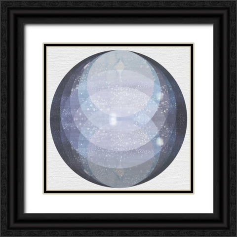 Night Circles Black Ornate Wood Framed Art Print with Double Matting by McCavitt, Naomi