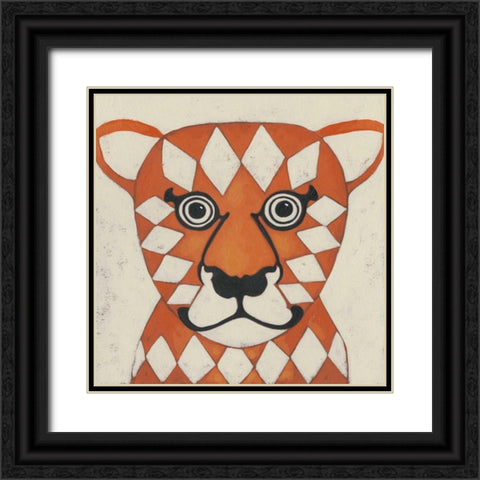 Zoo Portrait II Black Ornate Wood Framed Art Print with Double Matting by Zarris, Chariklia