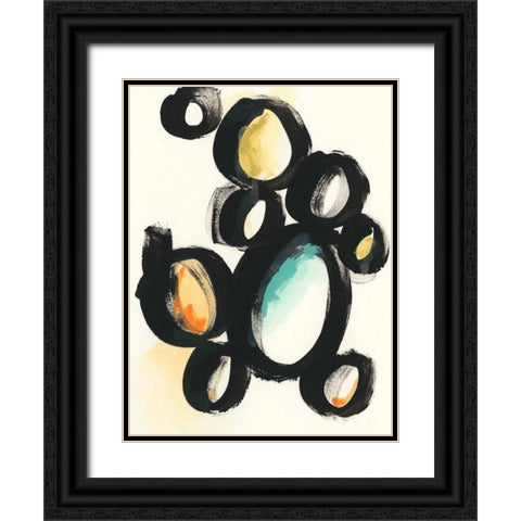 Cellular Structure II Black Ornate Wood Framed Art Print with Double Matting by Vess, June Erica