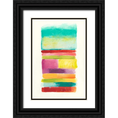 Layer Cake III Black Ornate Wood Framed Art Print with Double Matting by Vess, June Erica
