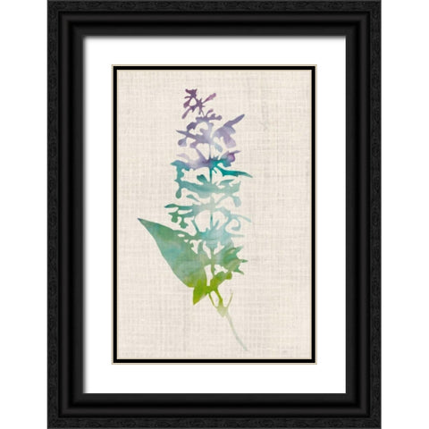 Watercolor Plants I Black Ornate Wood Framed Art Print with Double Matting by McCavitt, Naomi