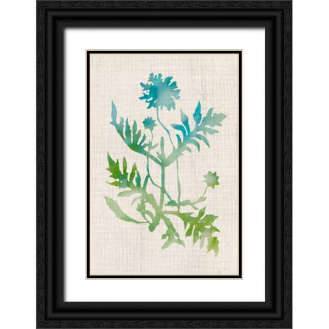 Watercolor Plants III Black Ornate Wood Framed Art Print with Double Matting by McCavitt, Naomi